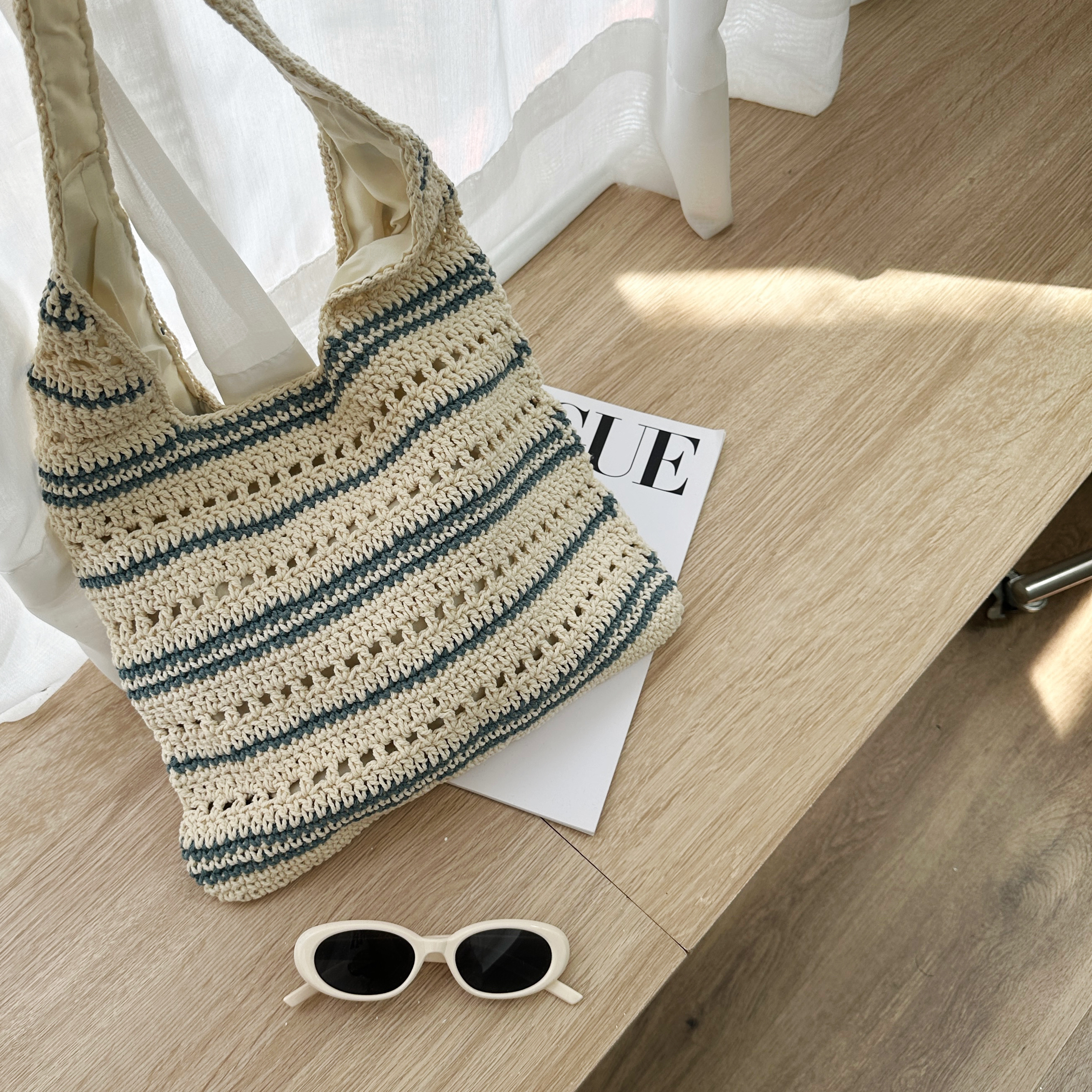 波希米亞風針織包/二色/