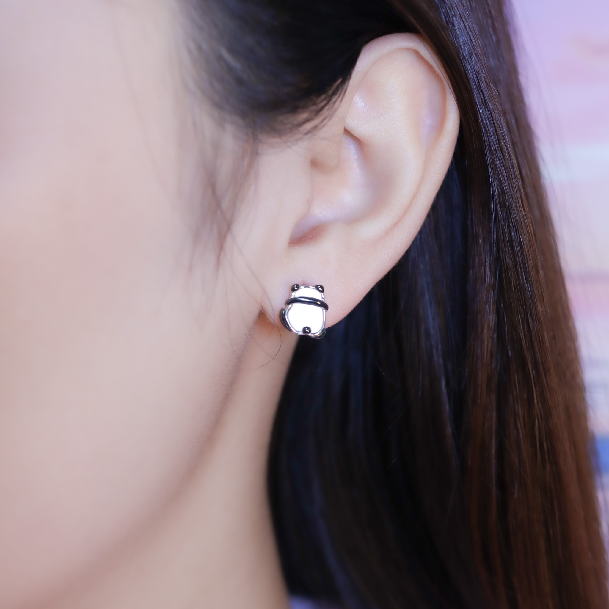 | 925純銀・白金 | 小寶貝耳環 | EA0970 |