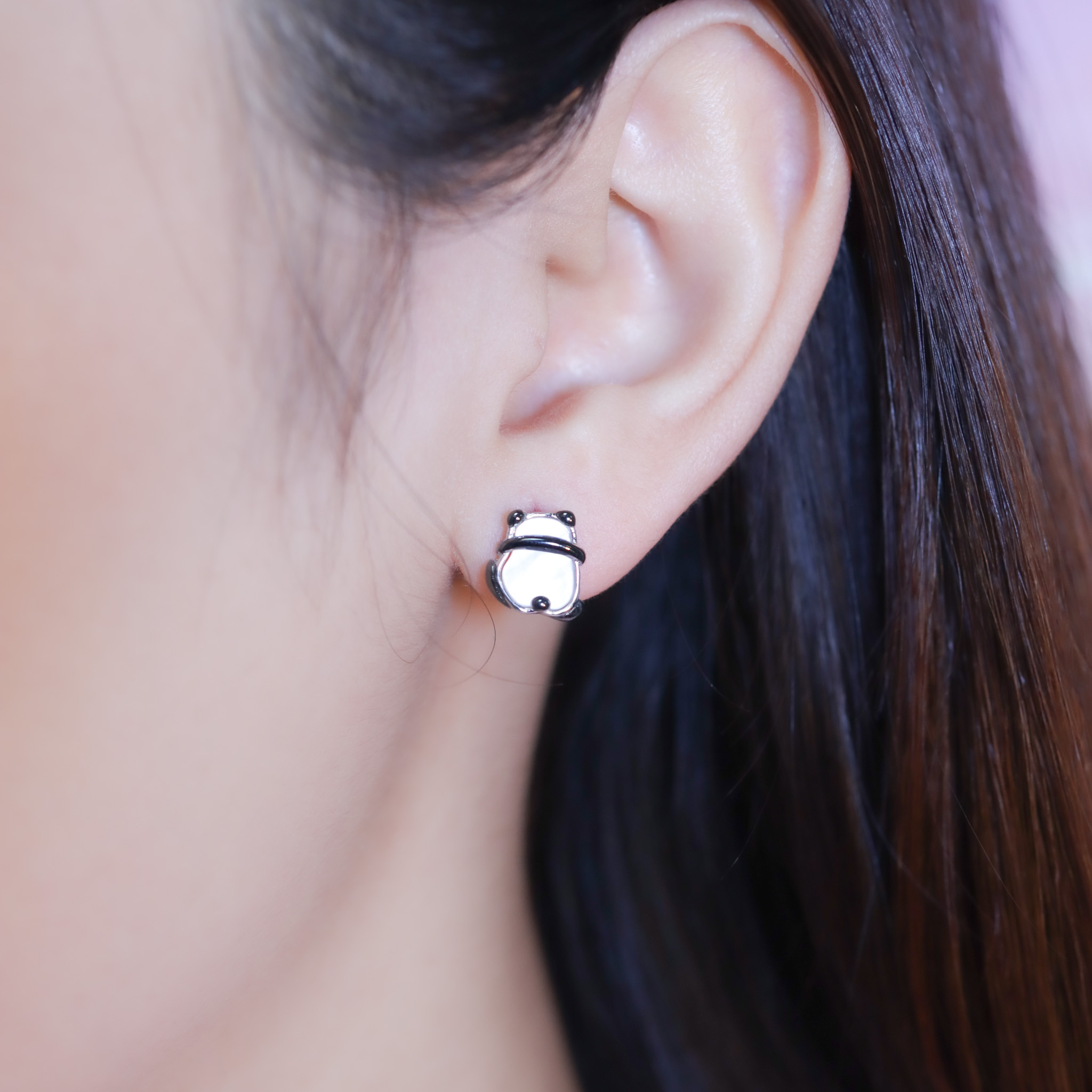 | 925純銀・白金 | 小寶貝耳環 | EA0970 |