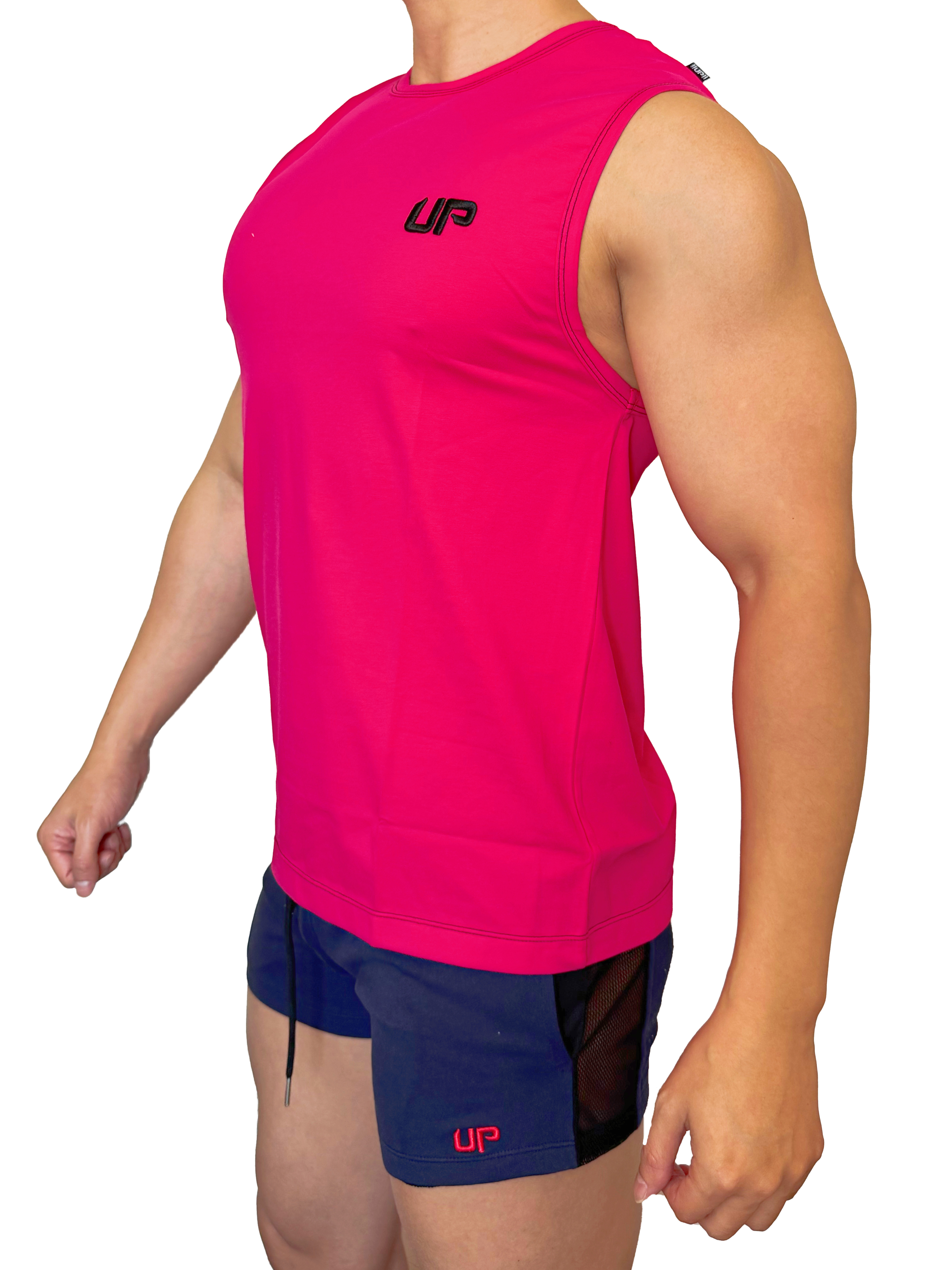 2025 全新系列 - Comfort Vest 舒適寬肩背心 桃紅