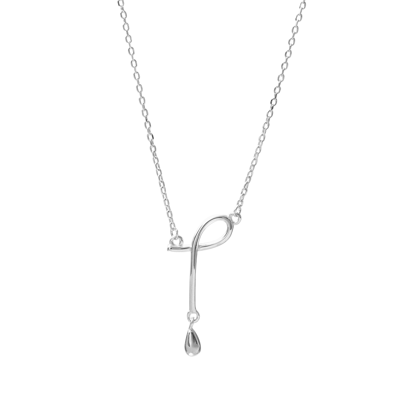 純銀,簡約,曲線,日系,項鍊,平價飾品