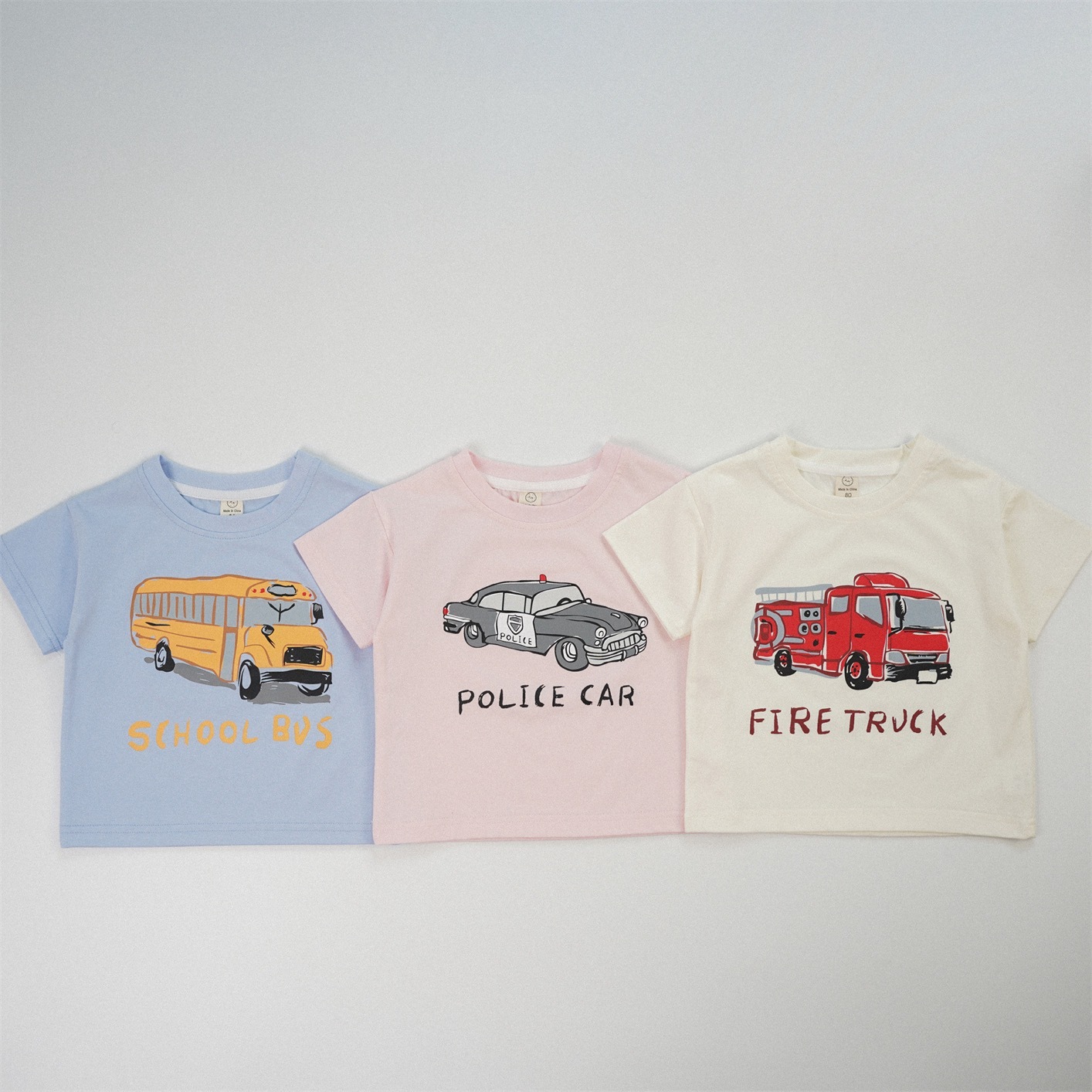 車車印花短袖上衣