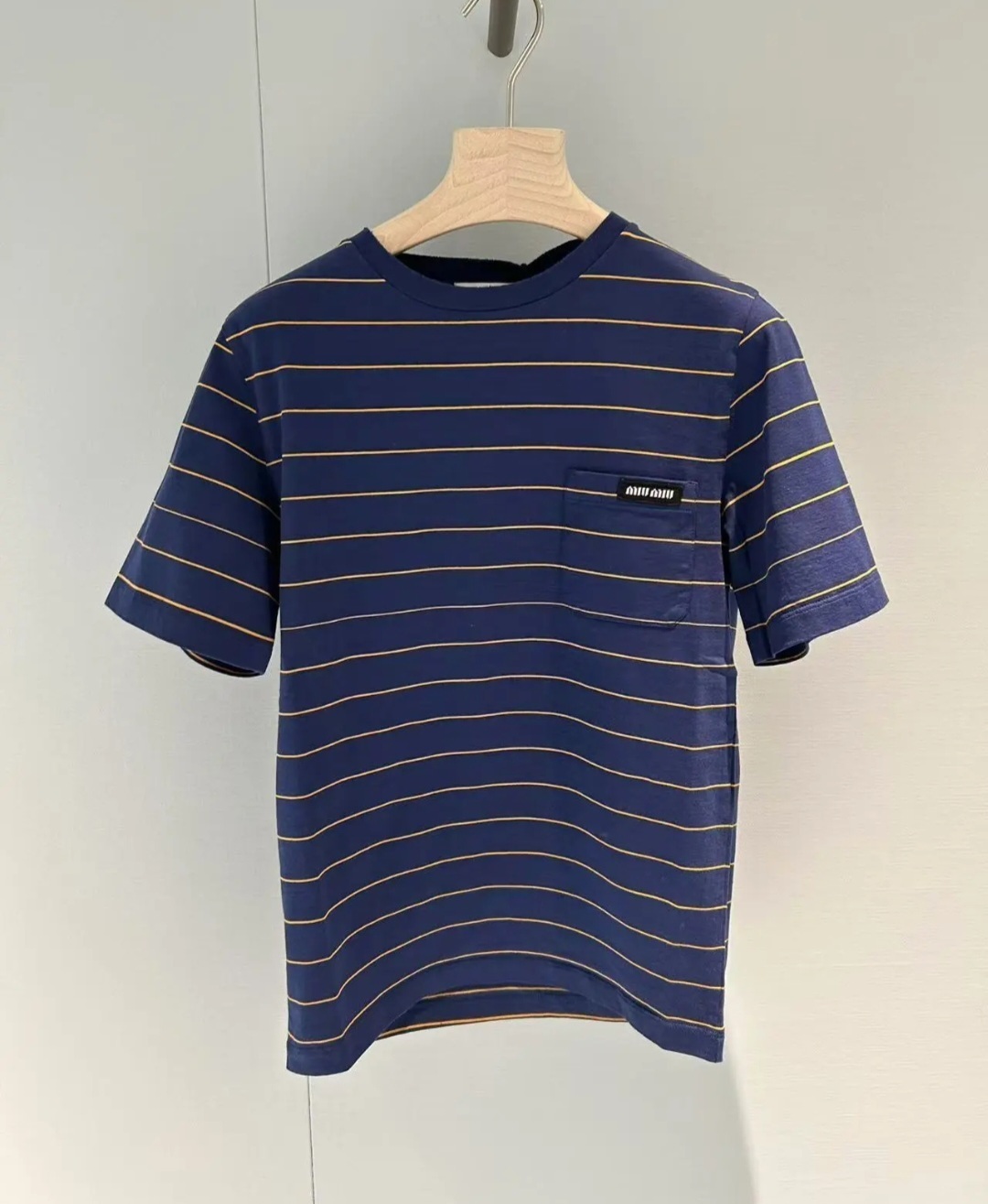 Miu Miu 藍色 條子Tee