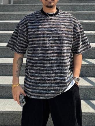 橫紋短袖Tee Lowell-055T