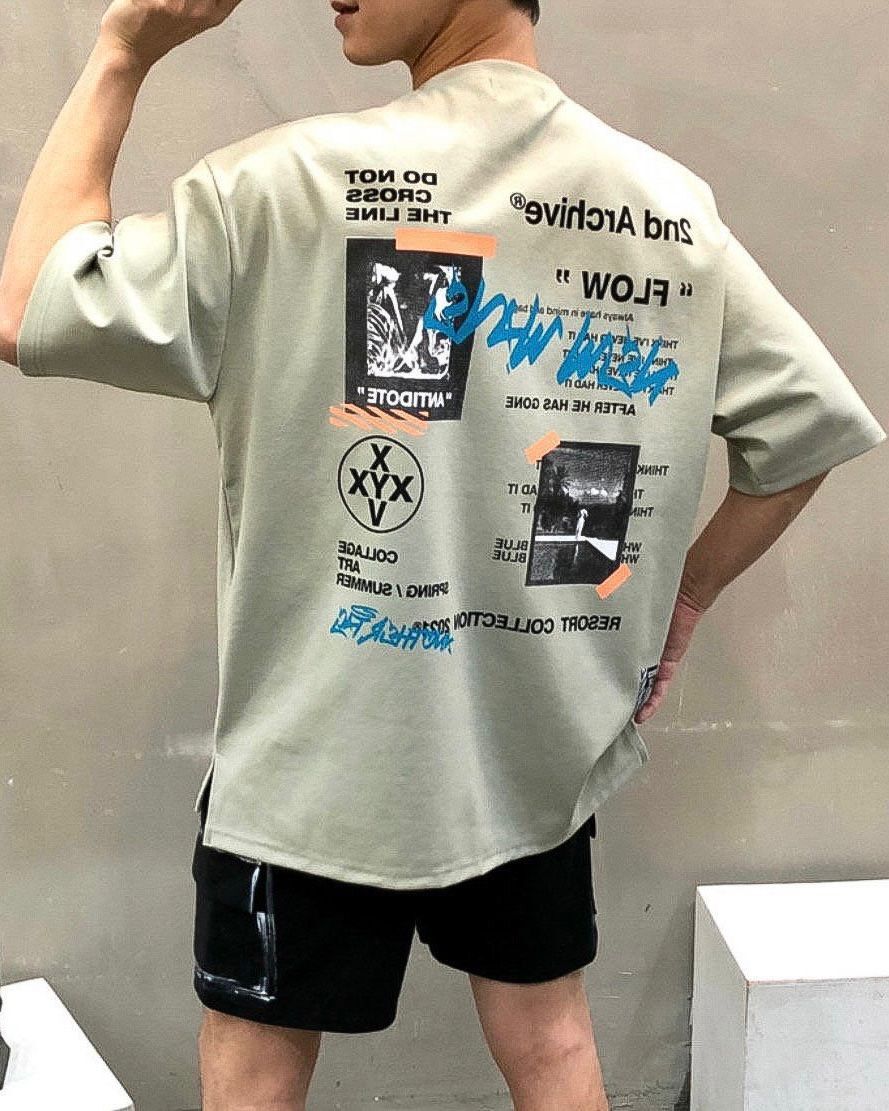 英文字圖案短袖Tee 2nd-255T