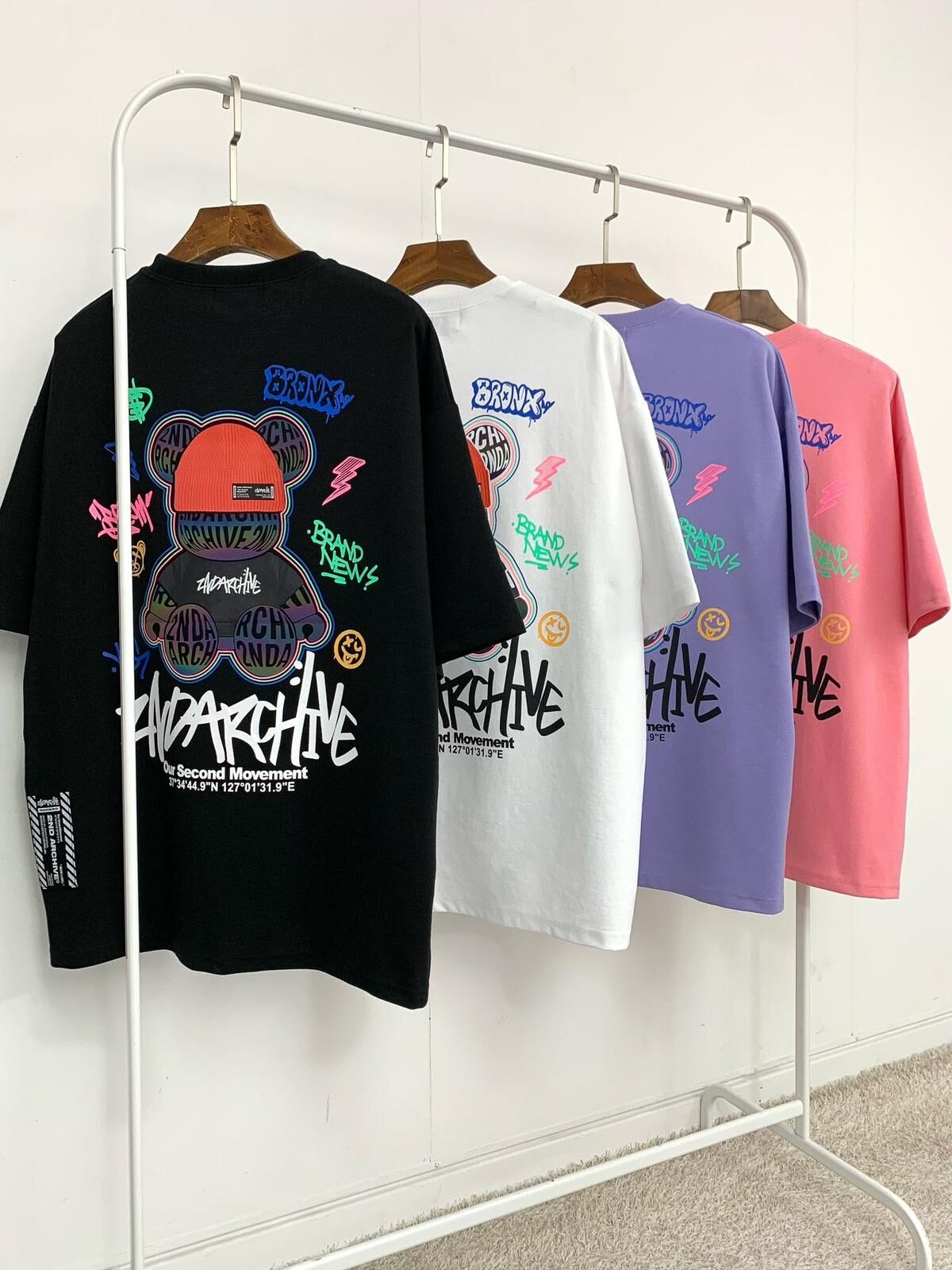 3M熊仔圖案英文字短袖Tee 2nd-257T