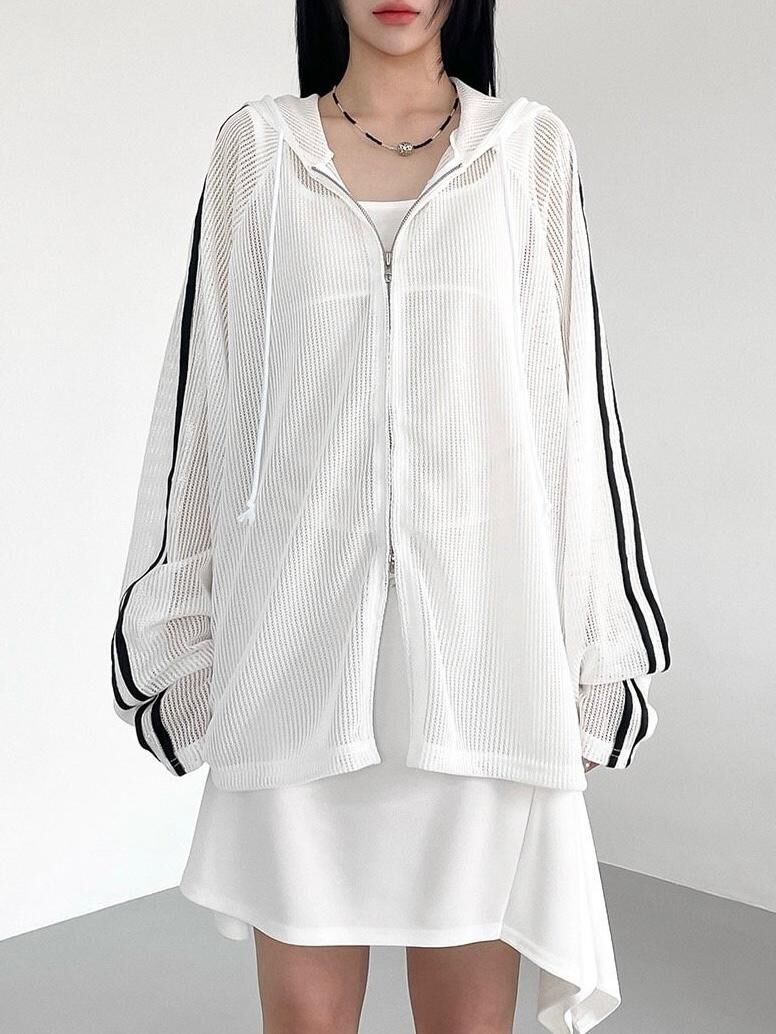 雙間連帽拉鍊防曬衣 TAC-0220JK