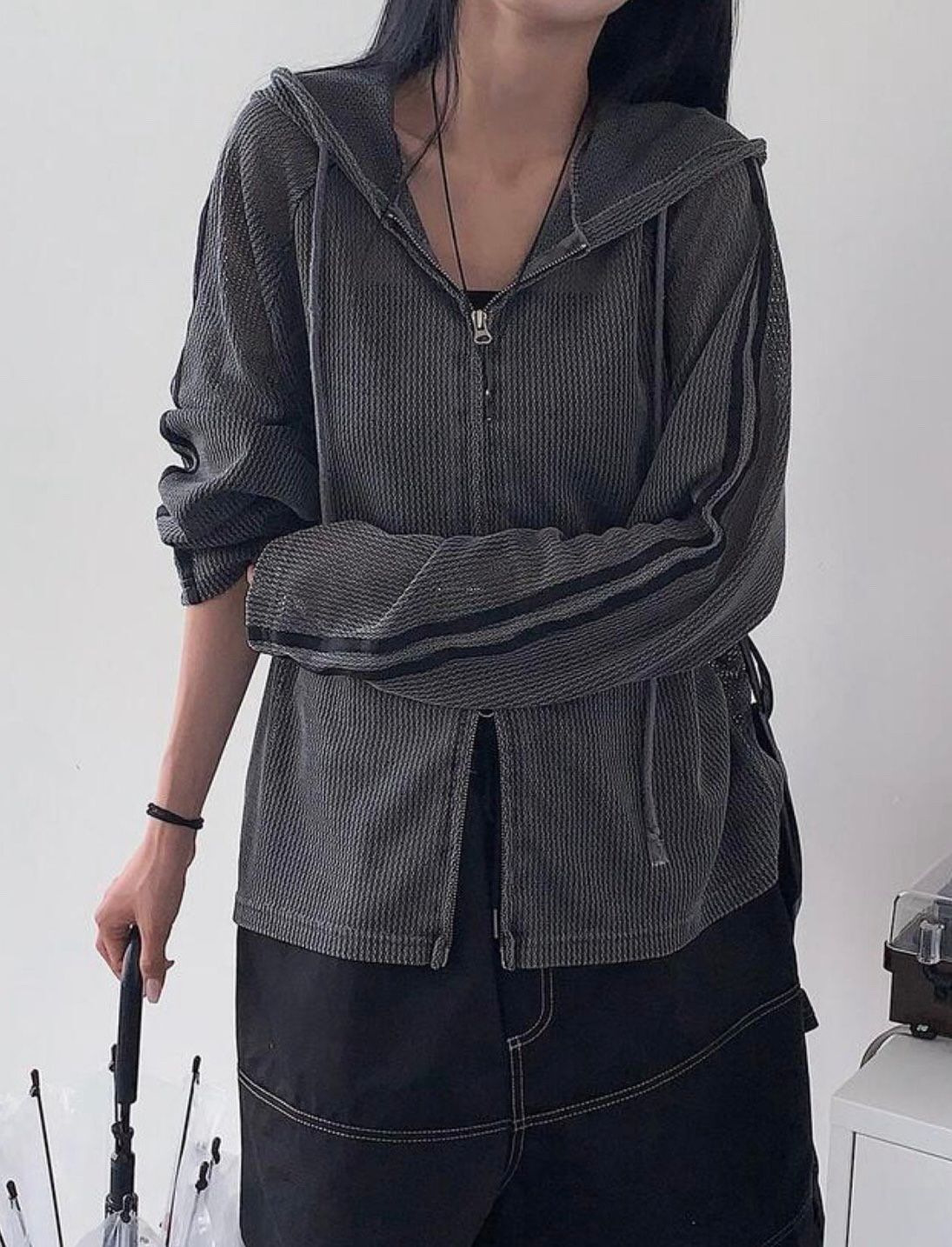 雙間連帽拉鍊外套 TAC-0221JK