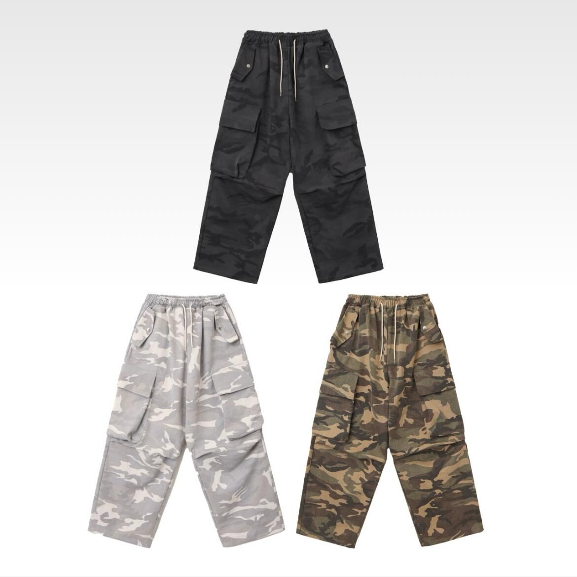 迷彩工裝鬆身褲 TAC-0224P