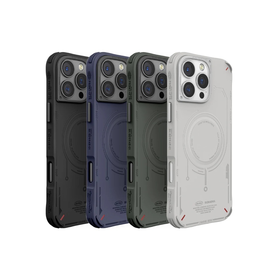 SKINARMA Mecha iPhone 16 系列未來元素磁吸防摔手機殼