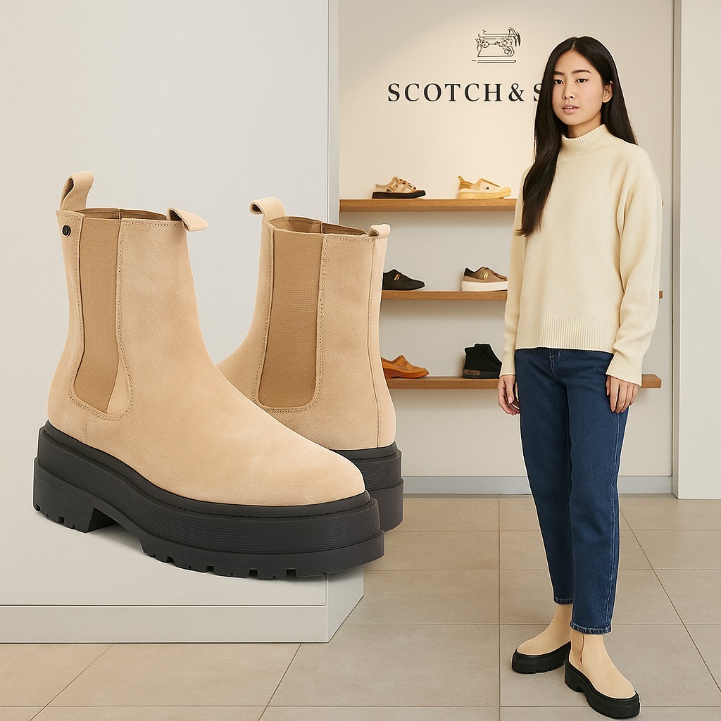 【預購】SCOTCH & SODA Suede G051421 女裝靴