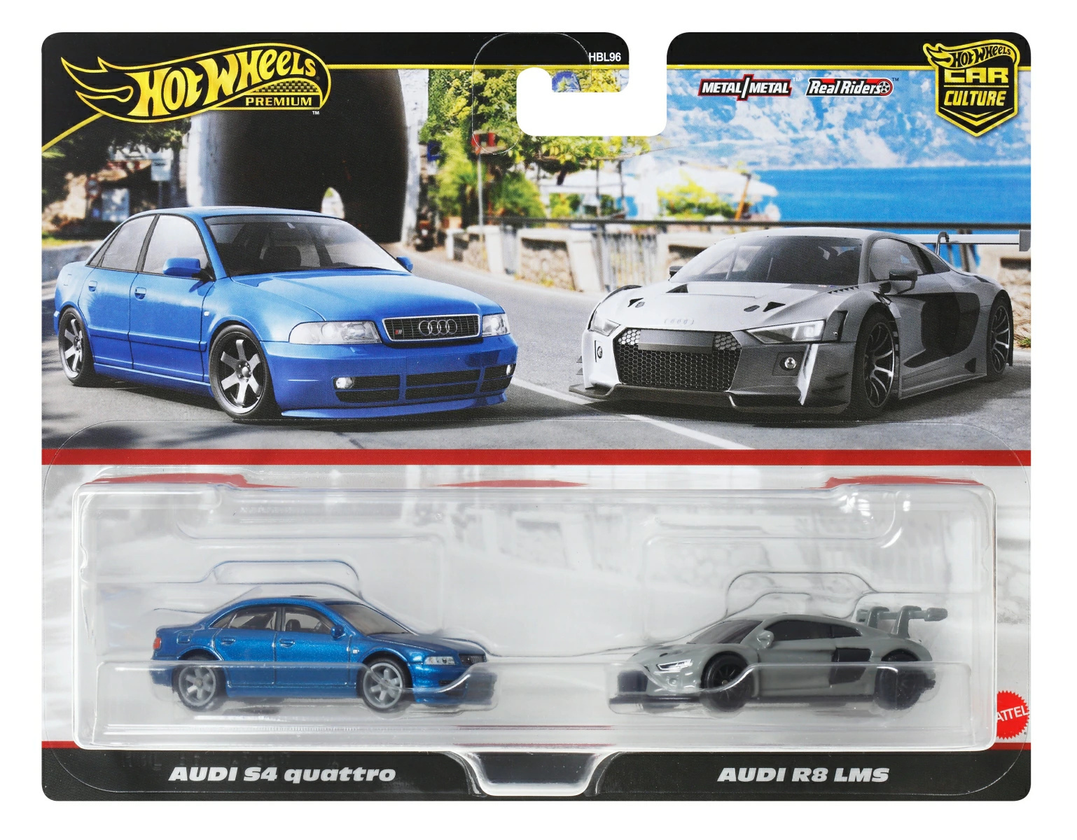 Hot Wheels Premium 2 packs Audi S4 Quattro / Audi R8 LMS (JDY82-9866)