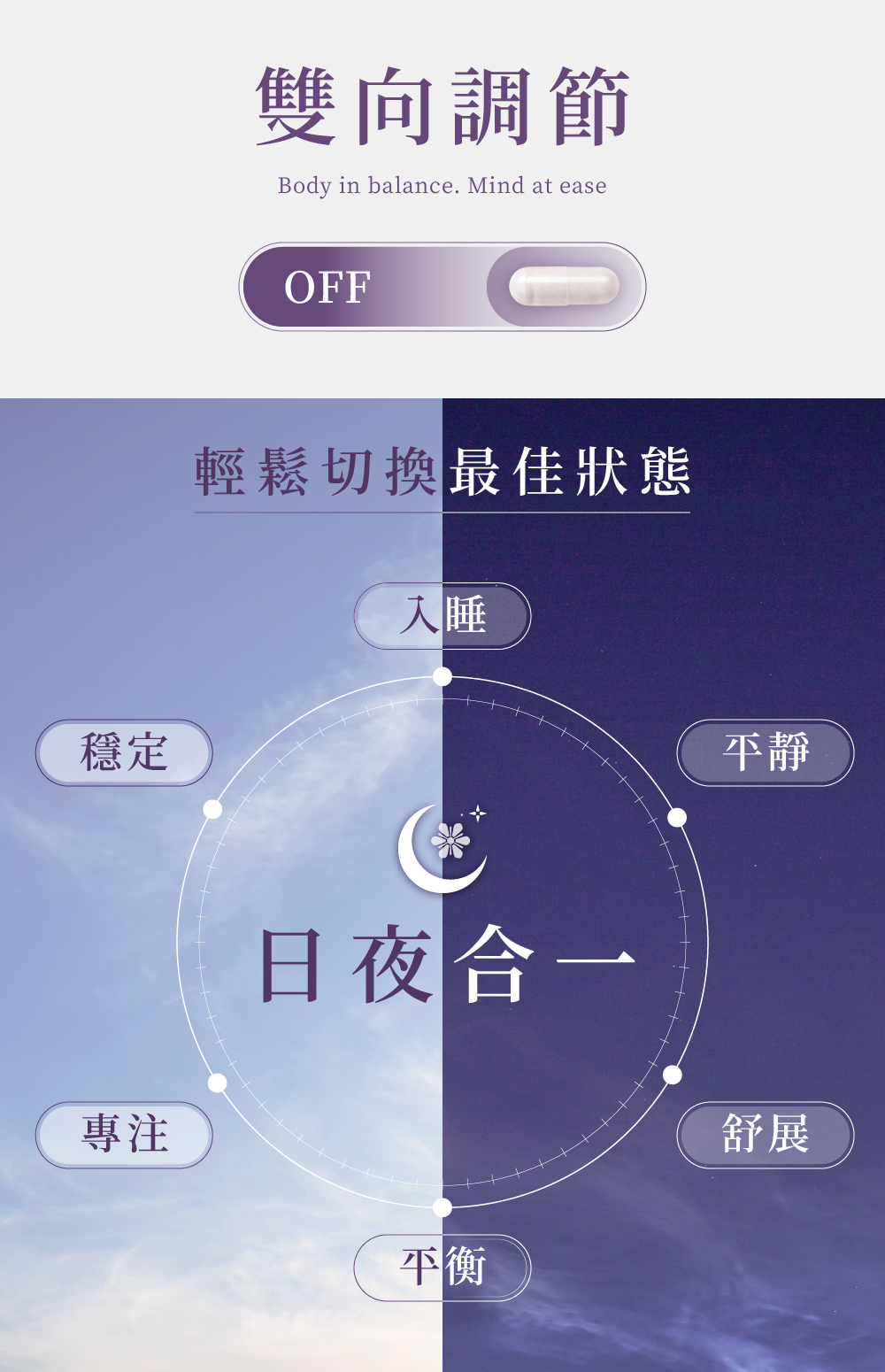 寧靜時刻日夜合一