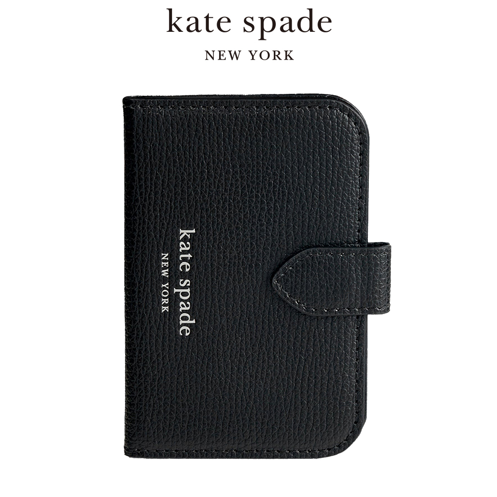 【kate spade】MagSafe磁吸迷你掀蓋包 時尚黑