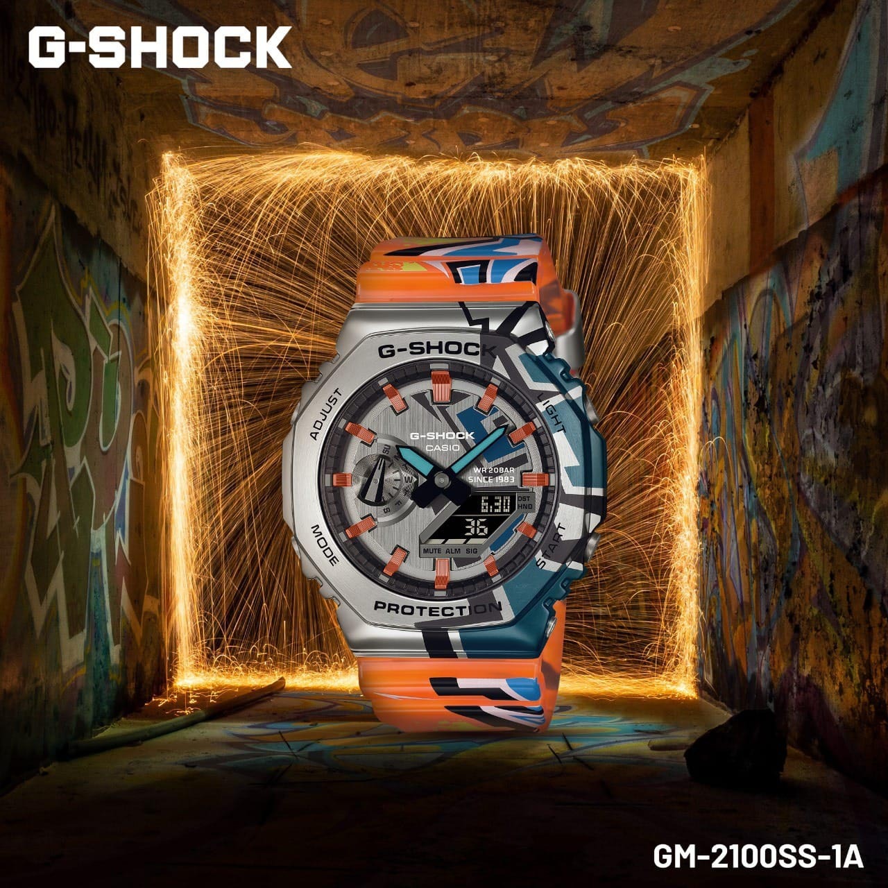 Casio G-Shock Street Spirit GM-2100SS-1A Orange Watch