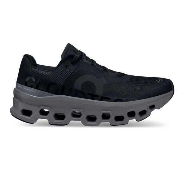 On Cloudmonster 61-99024 女 慢跑鞋 彈力 支撐 緩震 黑 灰