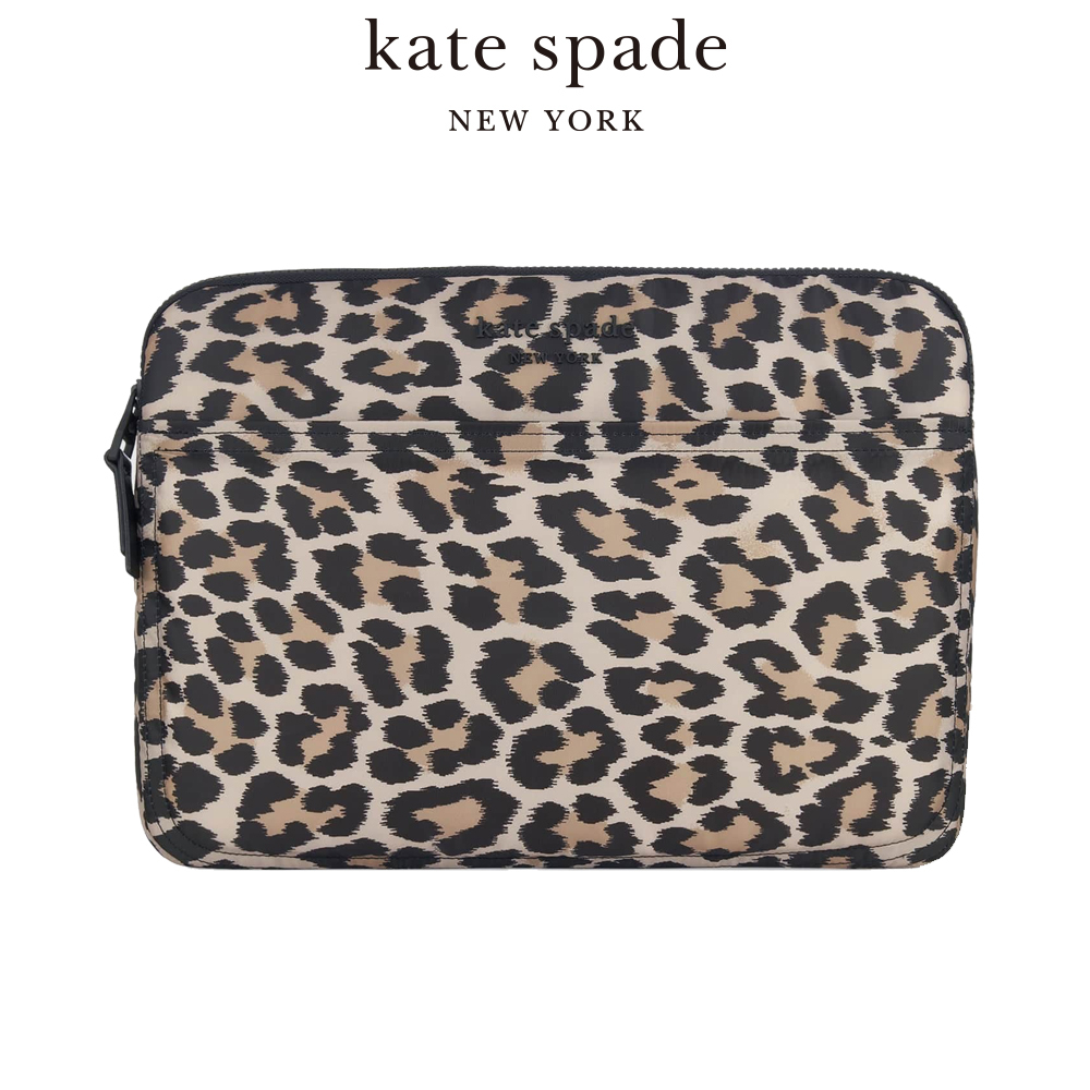 【kate spade】 精品防震筆電內膽包/電腦包/筆電套 性感豹紋