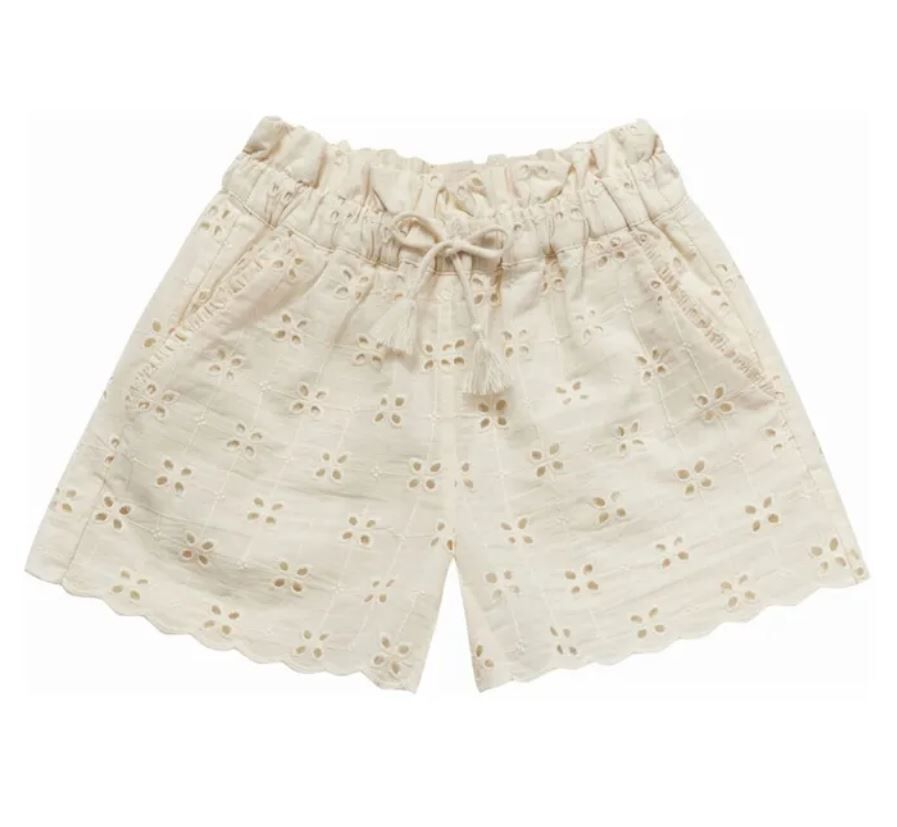 Cera una volta 花邊提花縷空短褲 Gaia shorts -Cream