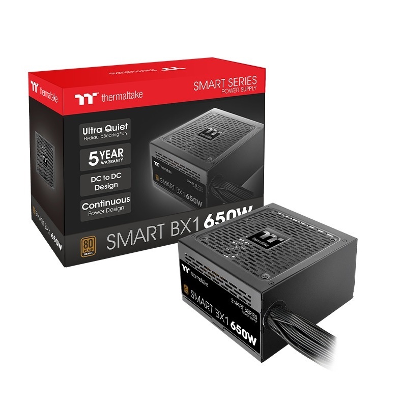 米特3C數位–曜越 Smart BX1 650W 電源供應器銅牌/PS-SPD-0650NNFABT-4