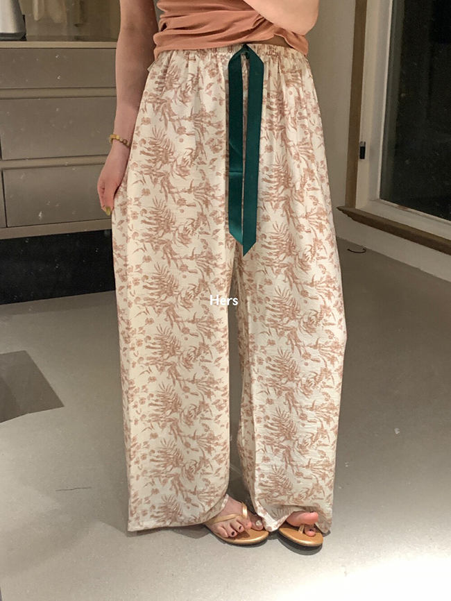 新品 棉麻居家外出兩用長褲-預購