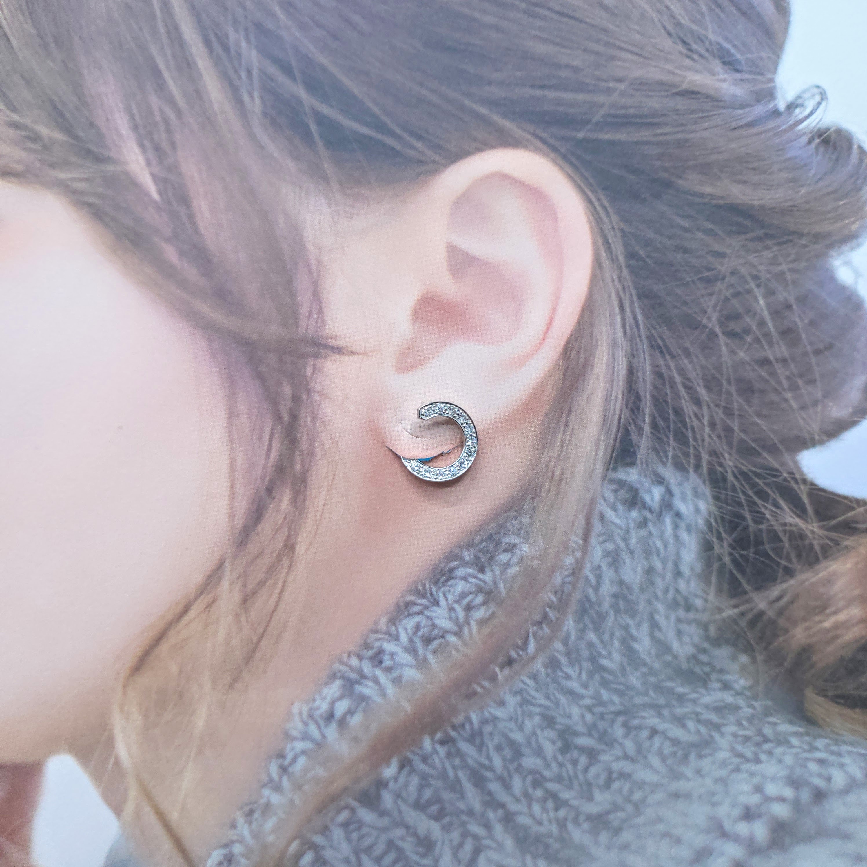 18K White Gold 0.73ct Diamond Earrings