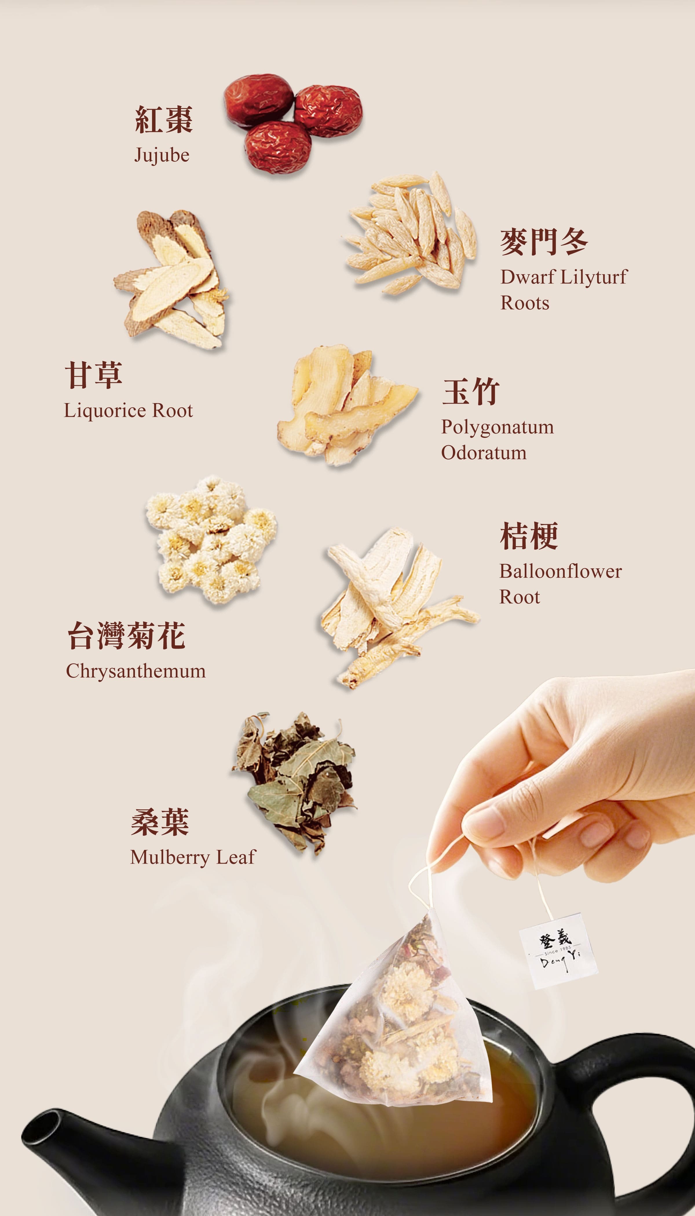 Dengyi Recovery Tea Ingredients