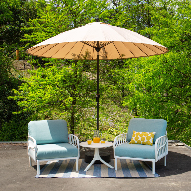 9呎24股手搖擺頭遮陽傘