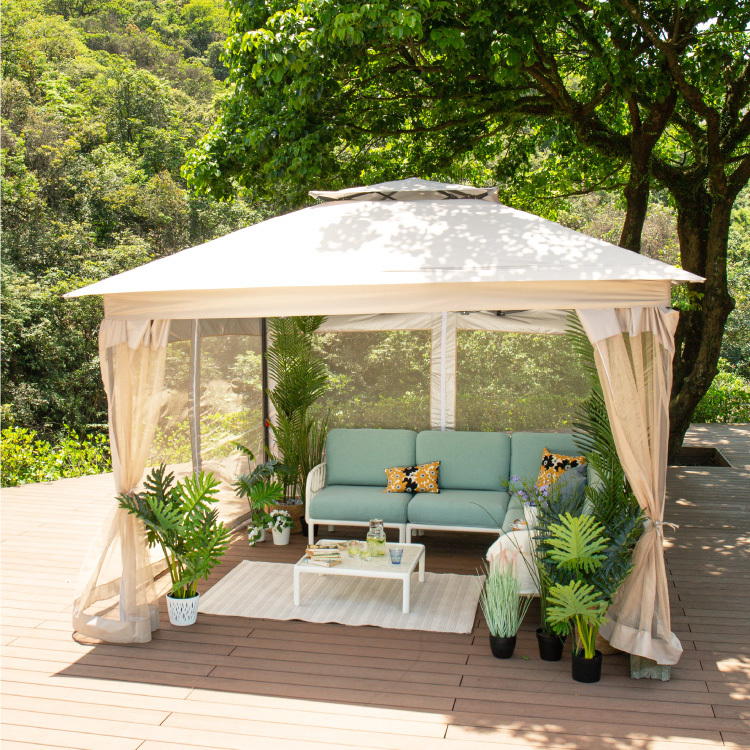 3.3米帶門簾遮陽篷