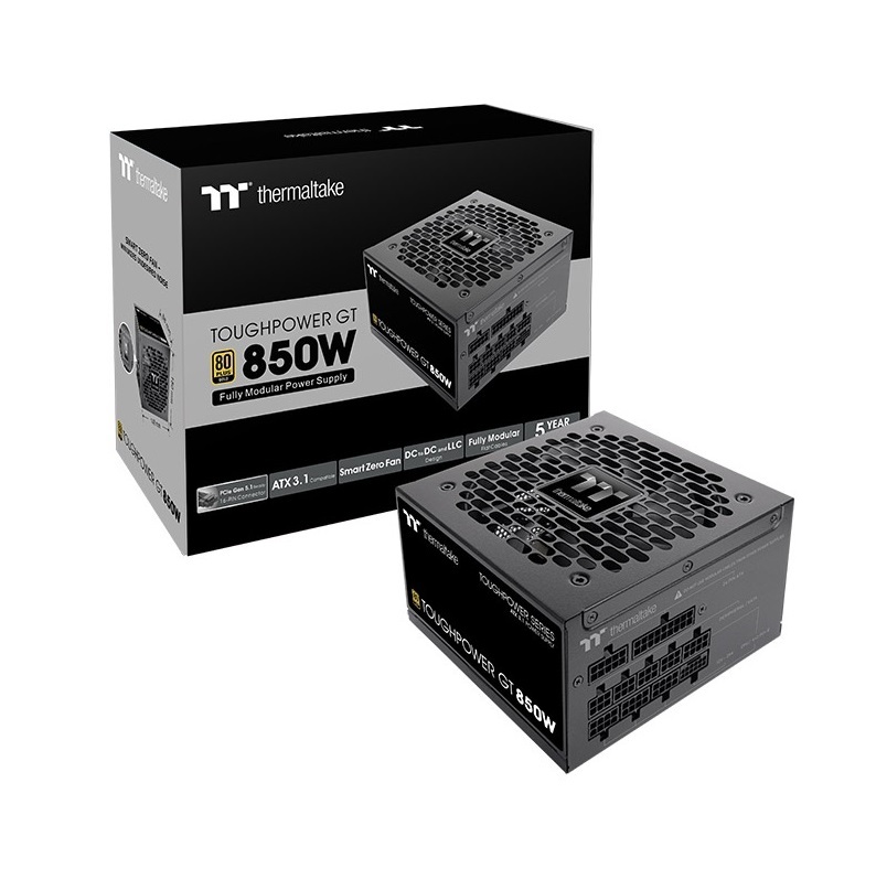 米特3C數位–Thermaltake 曜越 Toughpower GT 850W 金牌全模電源 黑色/白色