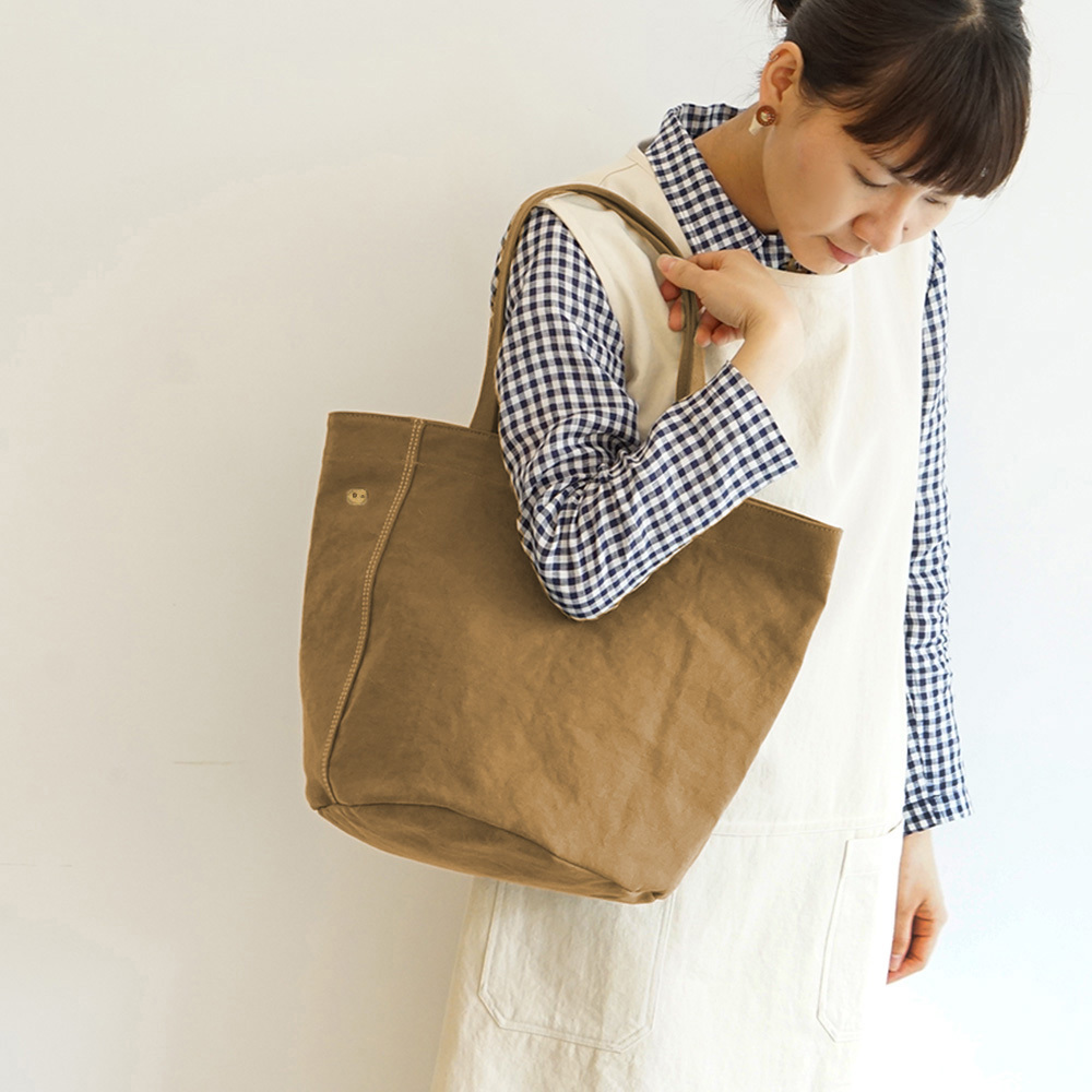 小Cam 經典托特包  褐土