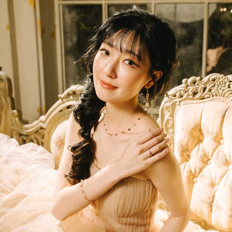 靜紫流光的思緒 不規則天然石 紫水晶 鈦鋼項鍊