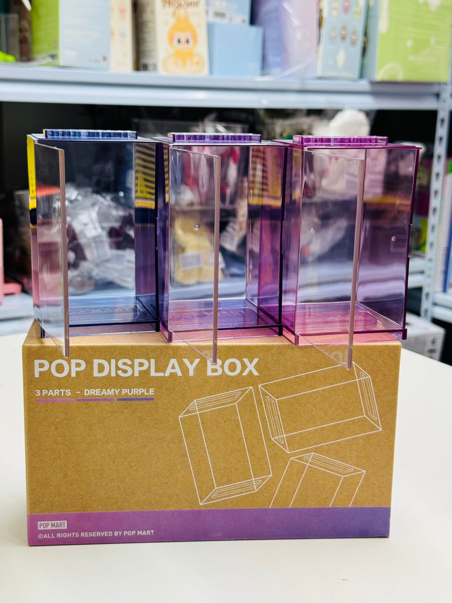 POPMART Show case 透明盒(漸變紫)