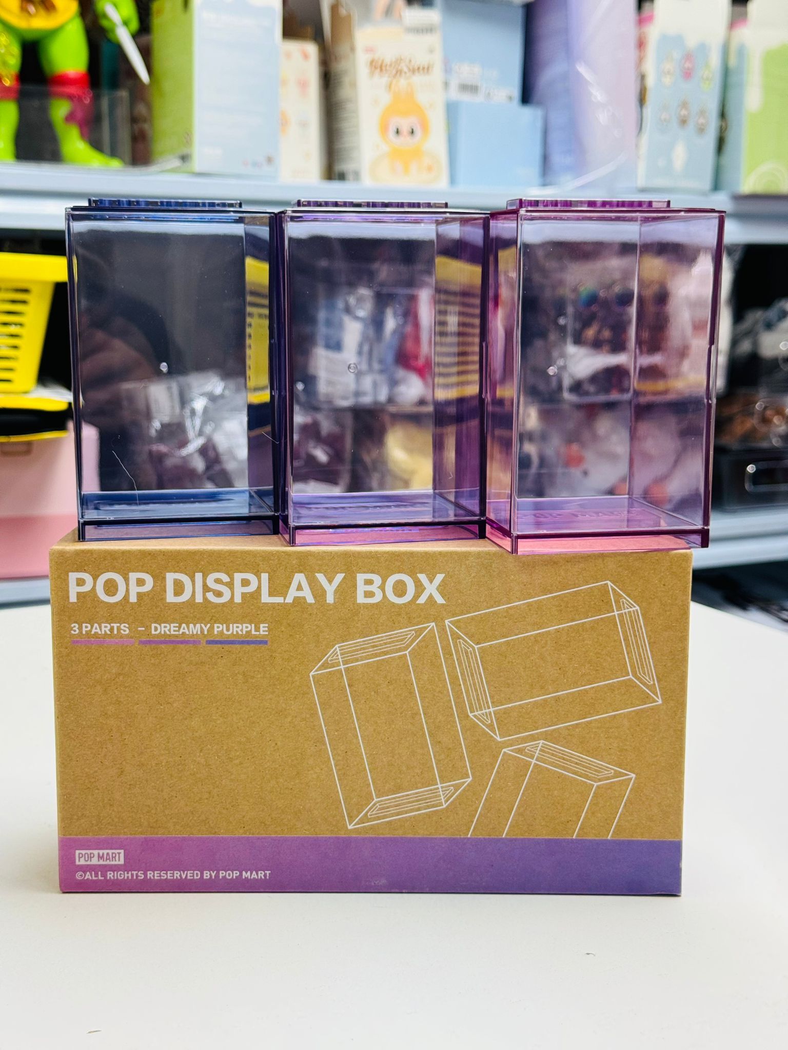 POPMART Show case 透明盒(漸變紫)
