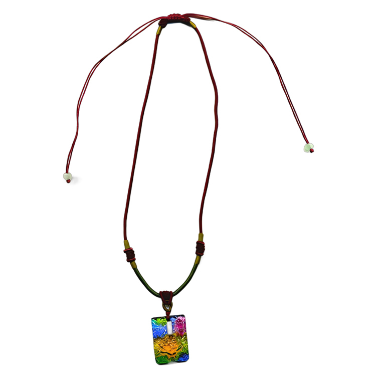 鹿港窯禮品館|居家開運|花開富貴 琉璃項鍊