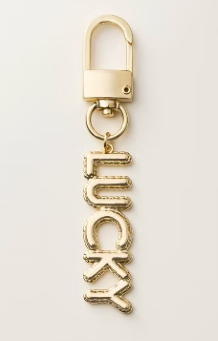 [S] KATE SPADE GOLD LUCKY BAG CHARM KEYCHAIN, 198850232440 (SKS1642)