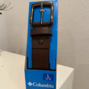 [S] COLUMBIA BROWN MENS LEATHER BELT, 1778472-BROWN (SZZ592)