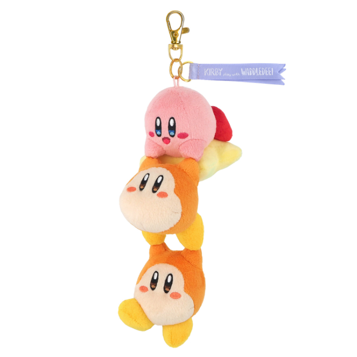 「KIRBY play with WADDLE DEE」手拉手卡比瓦豆玩偶吊飾