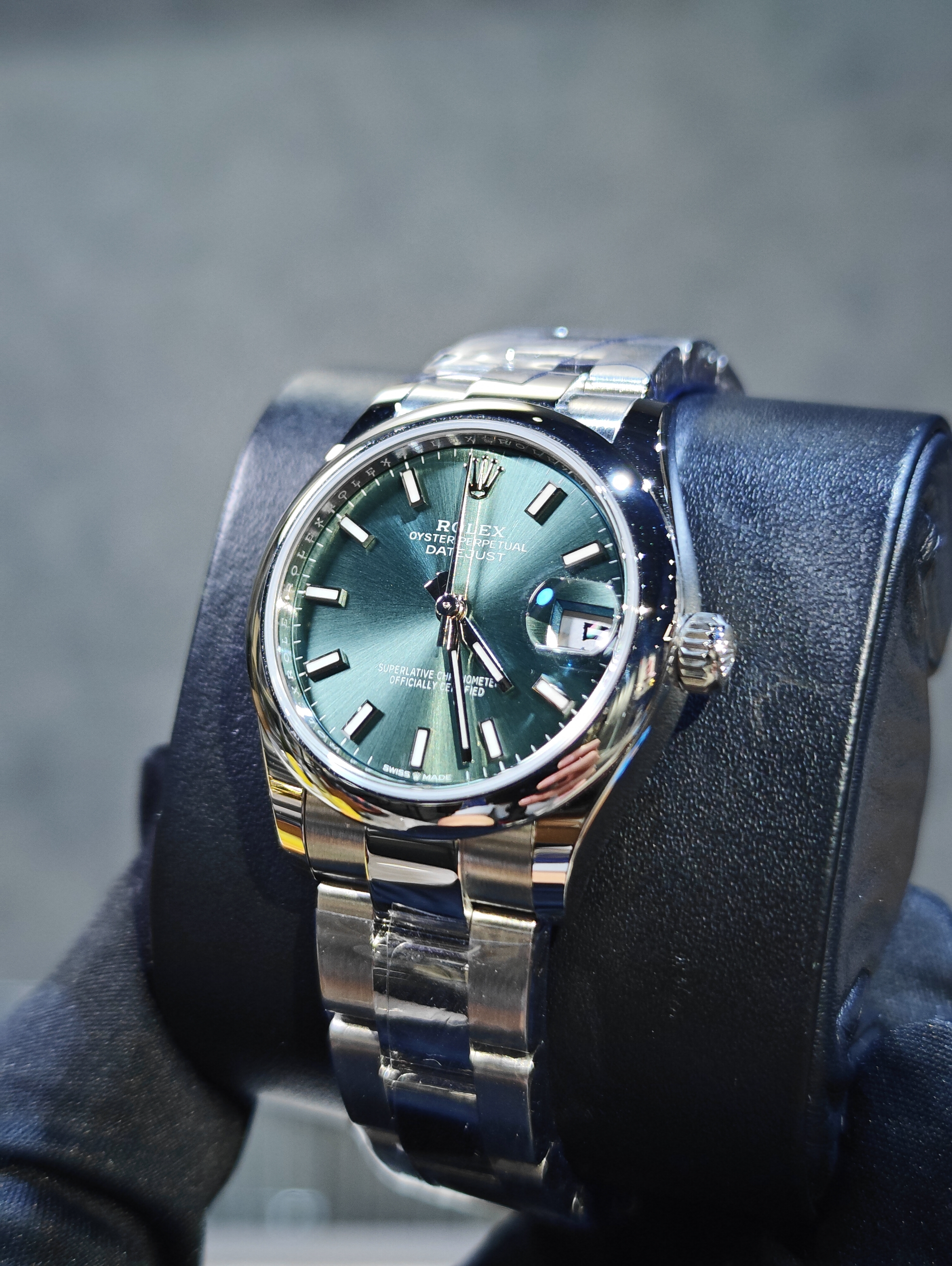 BRAND NEW ROLEX 278240 MINT GREEN DAIL STEEL OYSTER PERPETUAL DATEJUST 31 MM