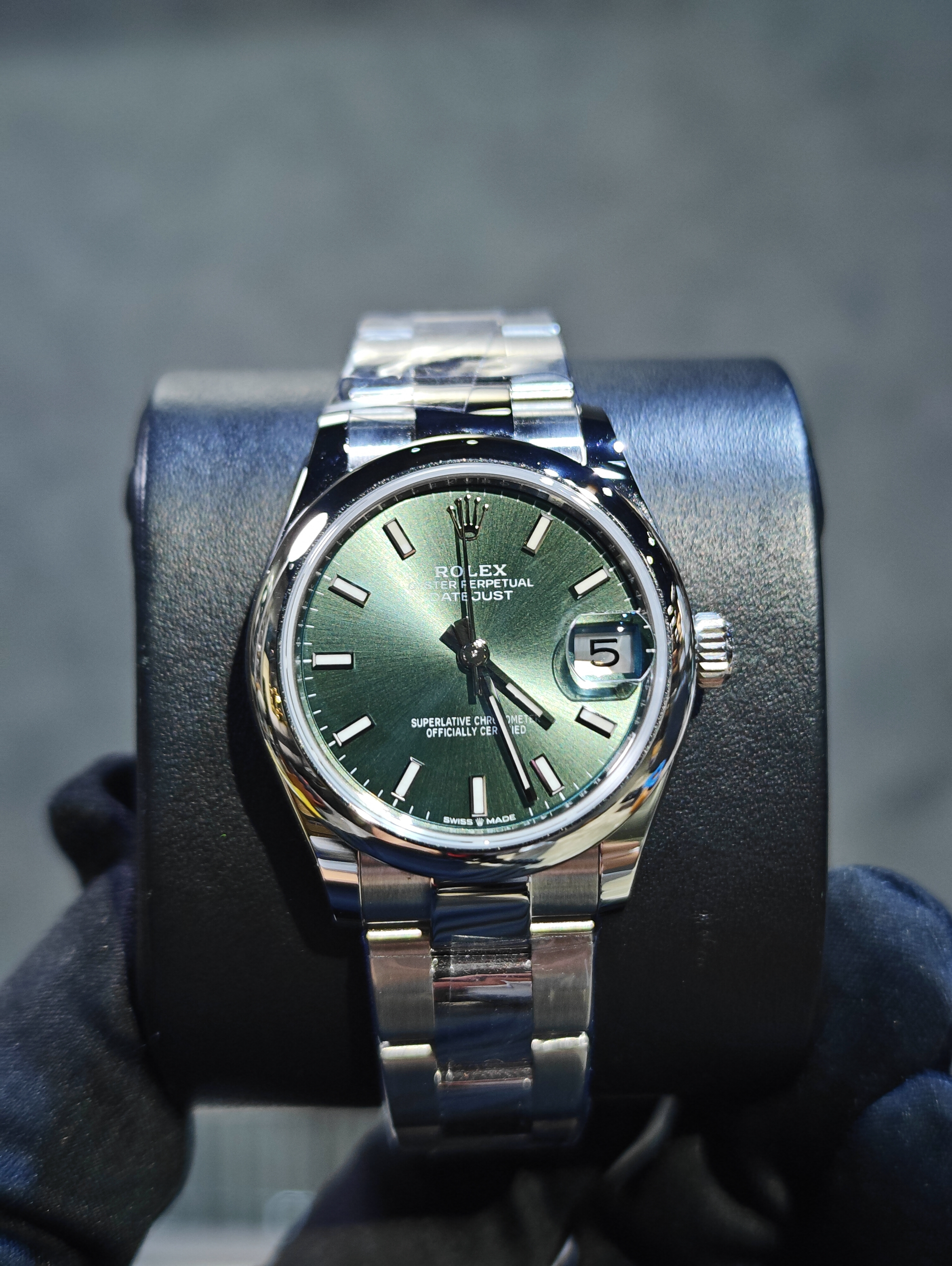 ROLEX 278240 MINT GREEN DAIL STEEL OYSTER DATEJUST