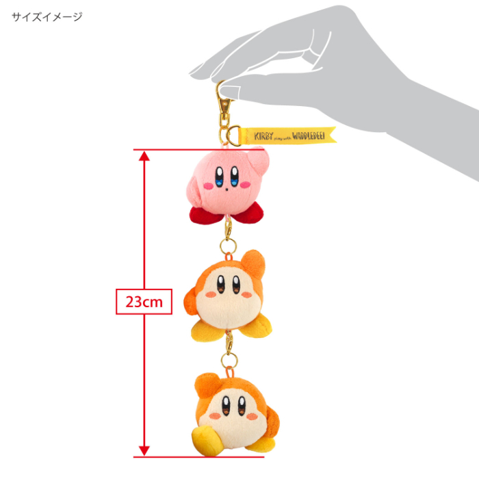 「KIRBY play with WADDLE DEE」串串卡比瓦豆玩偶吊飾