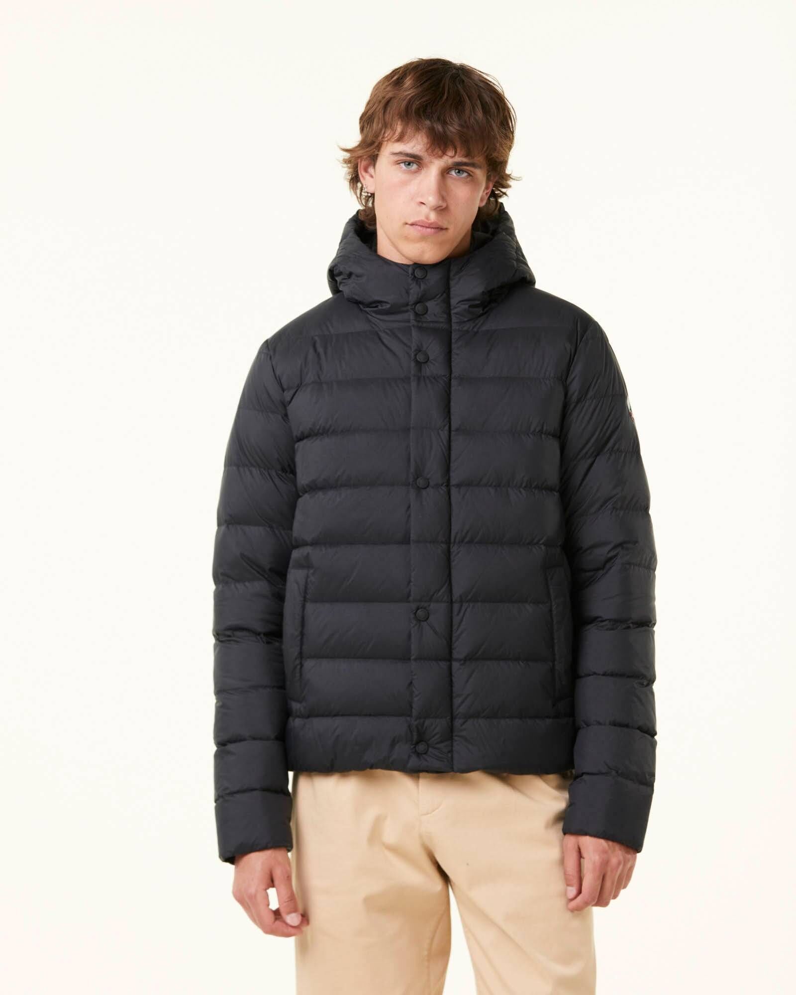 【JOTT】JOR連帽鈕扣羽絨外套(黑)