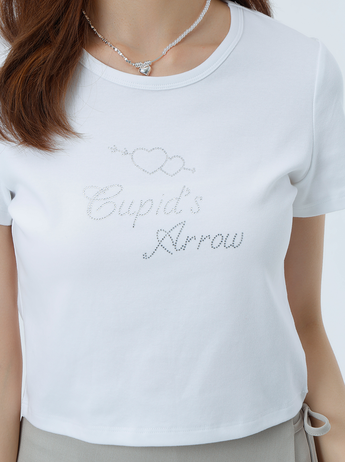 星閃燙鑽短袖上衣