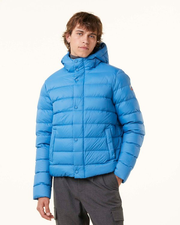 【JOTT】JOR連帽鈕扣羽絨外套(藍)