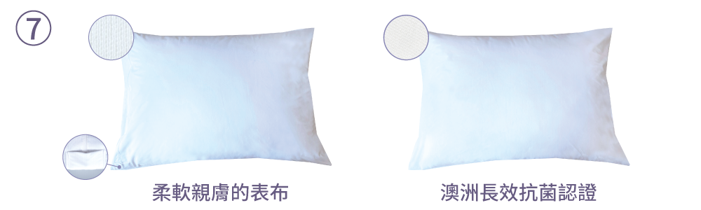 寢之堡超微纖維枕頭保潔墊雙面材質
