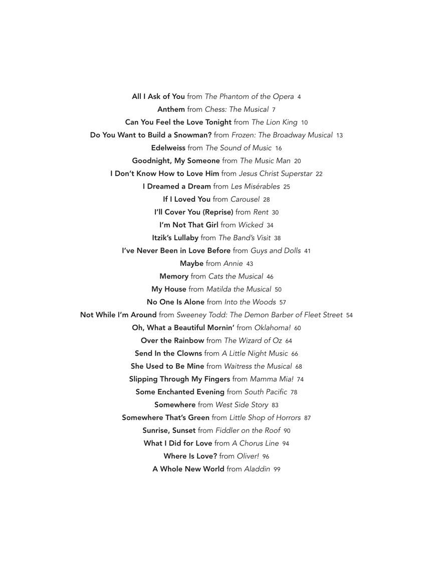 《Peaceful Piano Solos: Musicals》