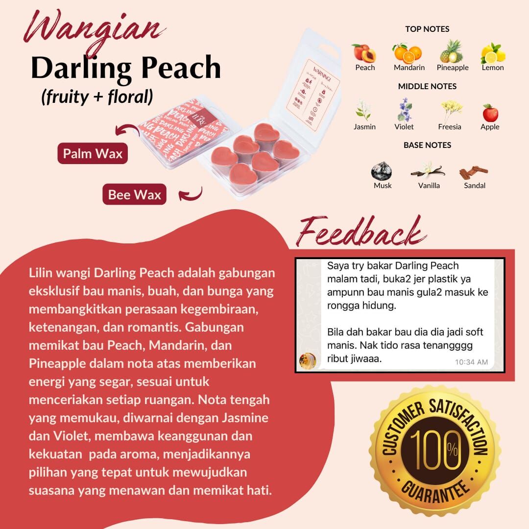 馬來亞西 LURV Scented Wax Melts Candle Melts 香氛蠟燭 (一套6粒)（清貨價貨品，不設退換） ,(AT5 562)