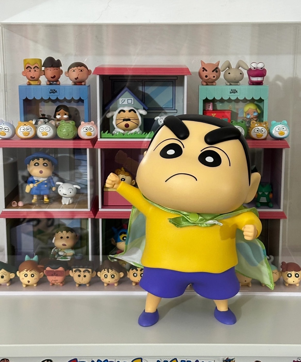 蠟筆小新角色 新次元披風搪膠大娃 比例手辦