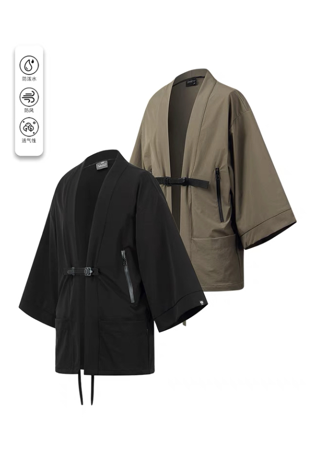 賽博朋克機能忍者五分風衣道袍