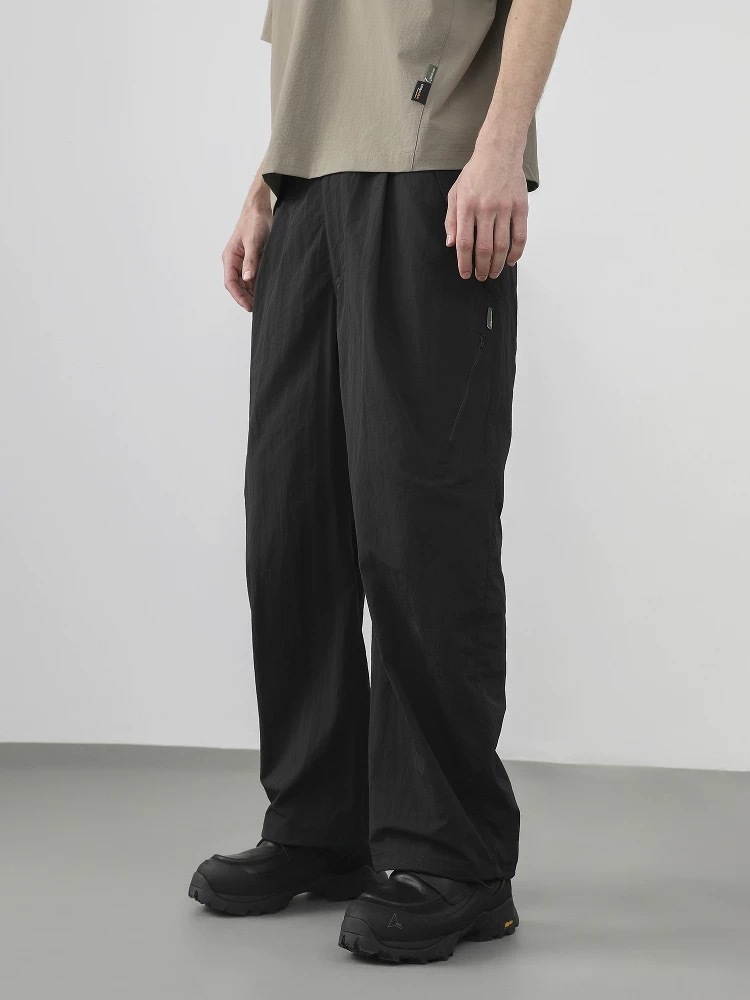 WHYWORKS 25SS 「柳葉」彎刀褲機能活頁廓形態戶外透氣速乾長褲