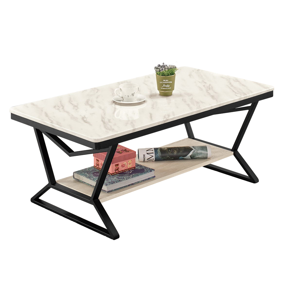 傑洛3.7尺工業風石面大茶几